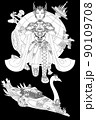 宇宙戦争回避のため祈りをささげる姫様 90109708