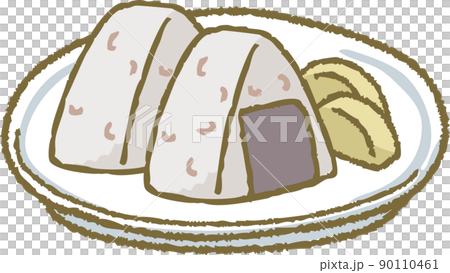 三角おむすび(丸皿) 90110461