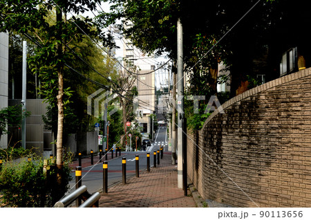 東京渋谷　松涛周辺の閑静な高級住宅街の風景 90113656