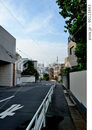 東京渋谷　松涛周辺の閑静な高級住宅街の風景 90113663