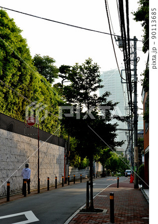 東京渋谷 松涛周辺の閑静な高級住宅街の風景 東京渋谷 松涛周辺の閑静な高級住宅街の風景 90113685
