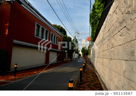 東京渋谷 松涛周辺の閑静な高級住宅街の風景 東京渋谷 松涛周辺の閑静な高級住宅街の風景 90113687