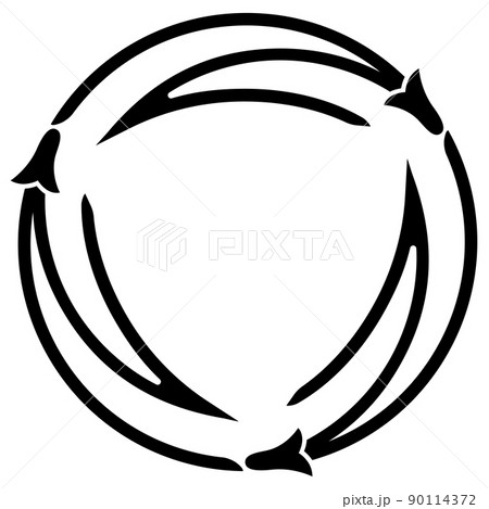 家紋です。三つ追い折れ松葉といいます。 90114372