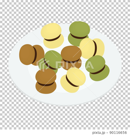 Illustration of Italian sweets birch di dama Illustration of Italian sweets birch di dama 90116656