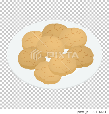 Illustration of Italian sweets Amaretti Illustration of Italian sweets Amaretti 90116661