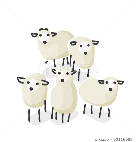 スタイリッシュなヒツジ(イラストアイコン) スタイリッシュなヒツジ(イラストアイコン) 90116989
