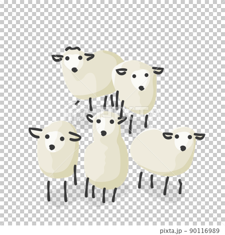 スタイリッシュなヒツジ(イラストアイコン) スタイリッシュなヒツジ(イラストアイコン) 90116989