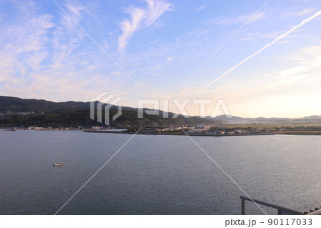 旅館から湯谷湾を望む、湯谷湾温泉、楊貴館、山口県、長門市 90117033