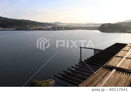 旅館から湯谷湾を望む、湯谷湾温泉、楊貴館、山口県、長門市 旅館から湯谷湾を望む、湯谷湾温泉、楊貴館、山口県、長門市 90117041