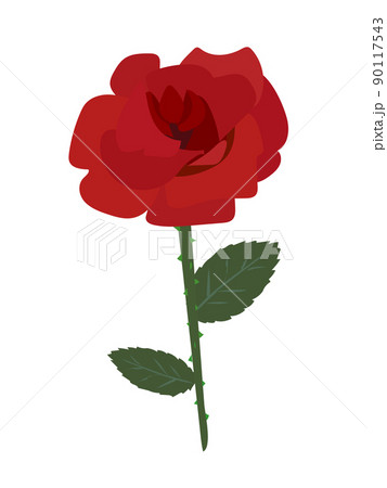 赤いバラのイラスト ベクターデータ 赤いバラのイラスト ベクターデータ 90117543