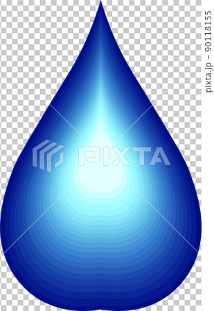 水　水滴　イメージ　イラスト 90118155