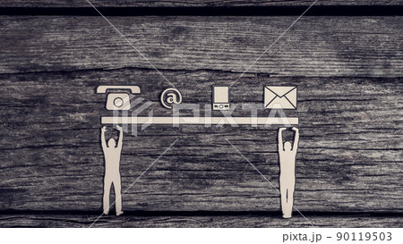Teamwork and communications concept 90119503