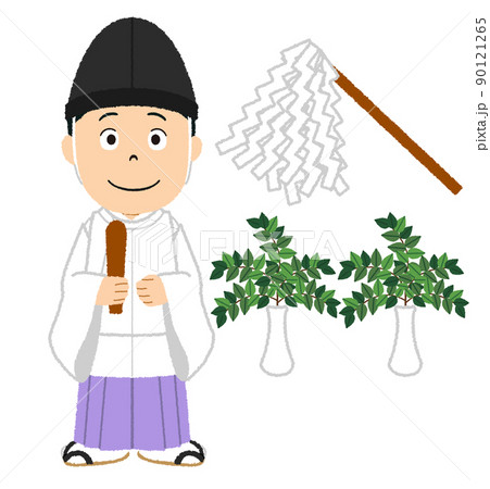 神主のイラスト 神主のイラスト 90121265