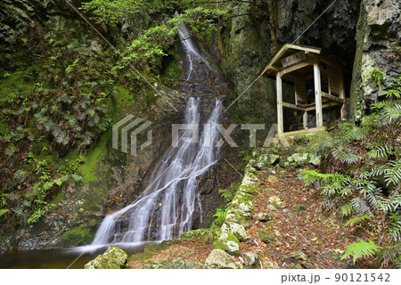筱見四十八滝　肩ケ滝（兵庫県丹波篠山市上筱見） 90121542