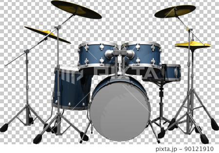青い楽器ドラムセットのイラスト 背景透明イラストのイラスト素材 青い楽器ドラムセットのイラスト 背景透明イラストのイラスト素材