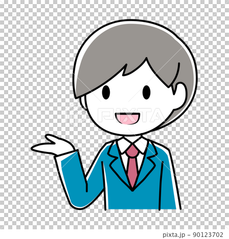 舉起右手的男人的插圖 舉起右手的男人的插圖 90123702