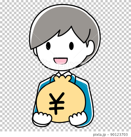 一個有錢的男人的插圖 90123703