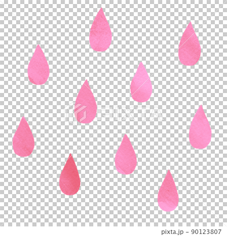 Watercolor material rain pink hand-painted Watercolor material rain pink hand-painted 90123807