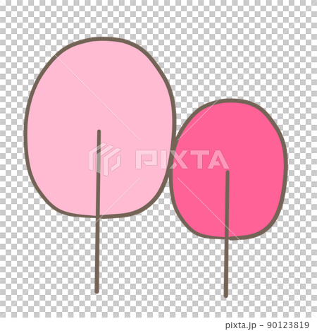 Illustration material wood hand-painted pink Illustration material wood hand-painted pink 90123819