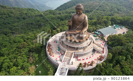 big buddha statue in Lantau island 90123864