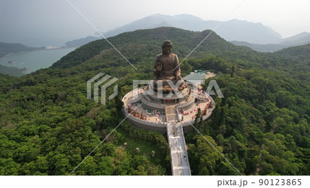 big buddha statue in Lantau island 90123865