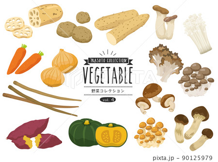 野菜 イラスト セット 食材 野菜 イラスト セット 食材 90125979