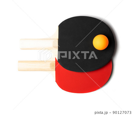 Rackets for Table Tennis Isolated 90127073