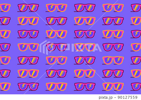 Sunglasses colorful seamless wrapping paper pattern abstract 90127559