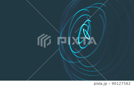 Abstract Music background. Big Data Particle Flow Visualisation. Science infographic futuristic illustration. Sound wave. Sound visualization Abstract Music background. Big Data Particle Flow Visualisation. Science infographic futuristic illustration. Sound wave. Sound visualization 90127562