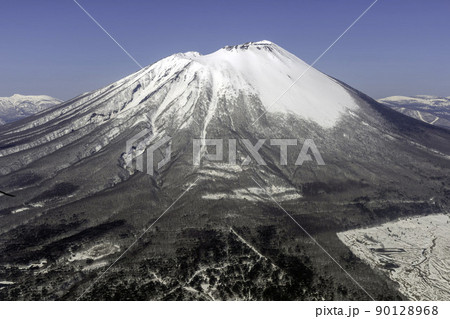 岩手山を空撮の写真素材 [90128968] - PIXTA