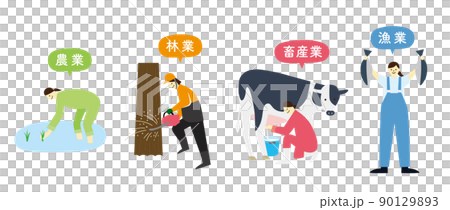 農林水産業のイラスト 女性 農林水産業のイラスト 女性 90129893