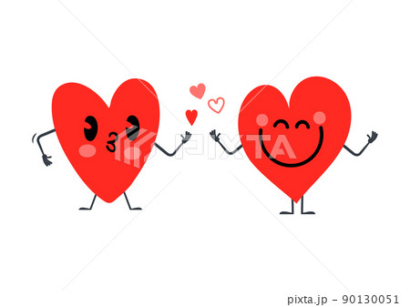 Heart emozione, red hearts couple fall in love Heart emozione, red hearts couple fall in love 90130051