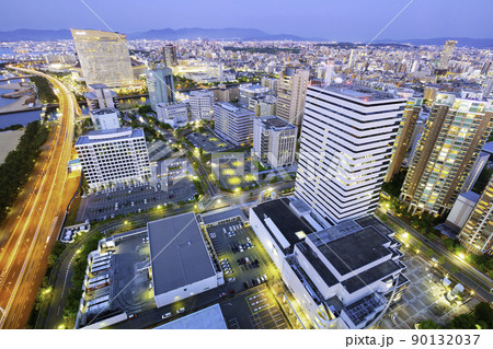 福岡タワーから見る福岡市の素晴らしい夜景 90132037