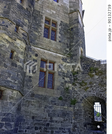 Medieval castle in the town of Vitre, France 90132739