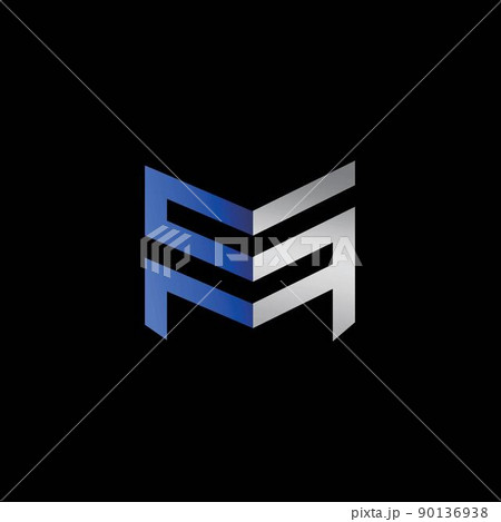 The design of the initials SM logo is sophisticated and modern 90136938