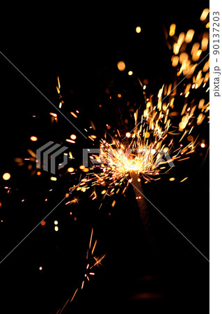 burning sparkler burning sparkler 90137203