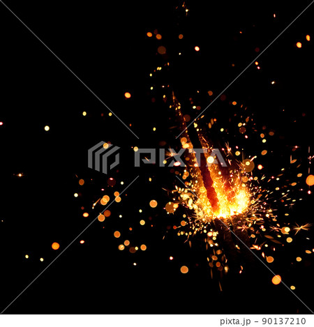 burning sparkler 90137210
