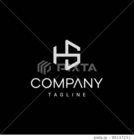 Initial and modern logo designs for the letters H and S Initial and modern logo designs for the letters H and S 90137251