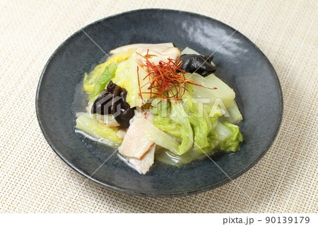 白菜,きくらげ,きくらげの煮物 90139179