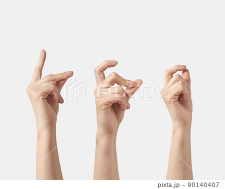 Finger snap woman hand with wrist. Finger snap woman hand with wrist. 90140407