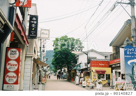フィルムカメラで撮影した軽井沢の街並み フィルムカメラで撮影した軽井沢の街並み 90140827