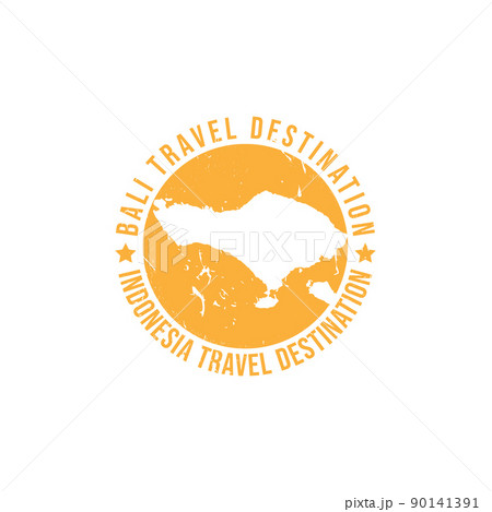 Bali logo sign. Travel rubber stamp with the name and map of island Bali logo sign. Travel rubber stamp with the name and map of island 90141391
