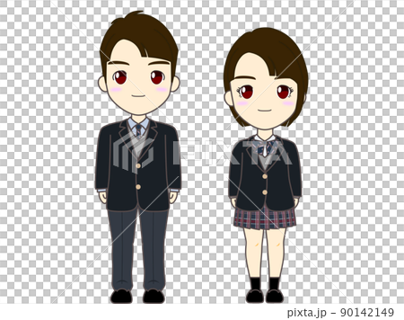 高校生の冬服　福岡市 90142149
