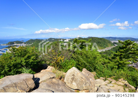 岡山県児島半島鷲羽山の風景 岡山県児島半島鷲羽山の風景 90145298
