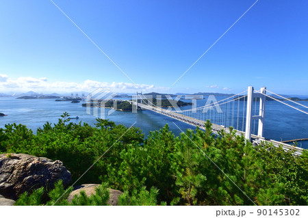 岡山県児島半島鷲羽山の風景 岡山県児島半島鷲羽山の風景 90145302
