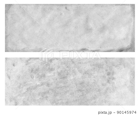 ビンテージ風な灰色の和紙　横長素材 90145974