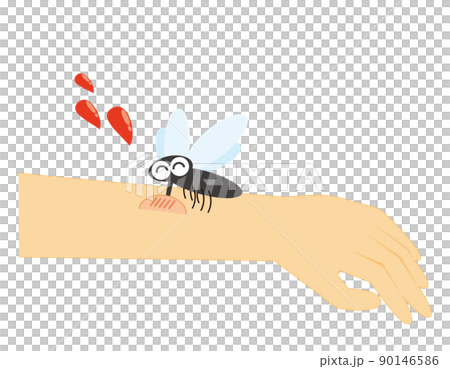 叮他們手臂的蚊子 Yabu 蚊子 叮他們手臂的蚊子 Yabu 蚊子 90146586