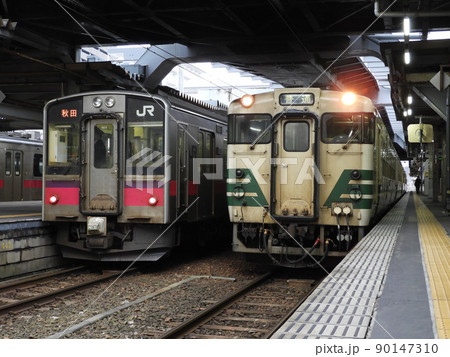 在りし日の秋田駅 キハ40 在りし日の秋田駅 キハ40 90147310
