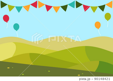 背景イラスト_山の風景 90148421