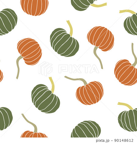 Pumpkin pattern seamless 90148612